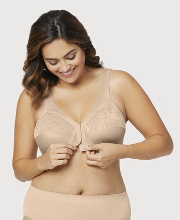 Magic Lift Front Opening Bra Beige